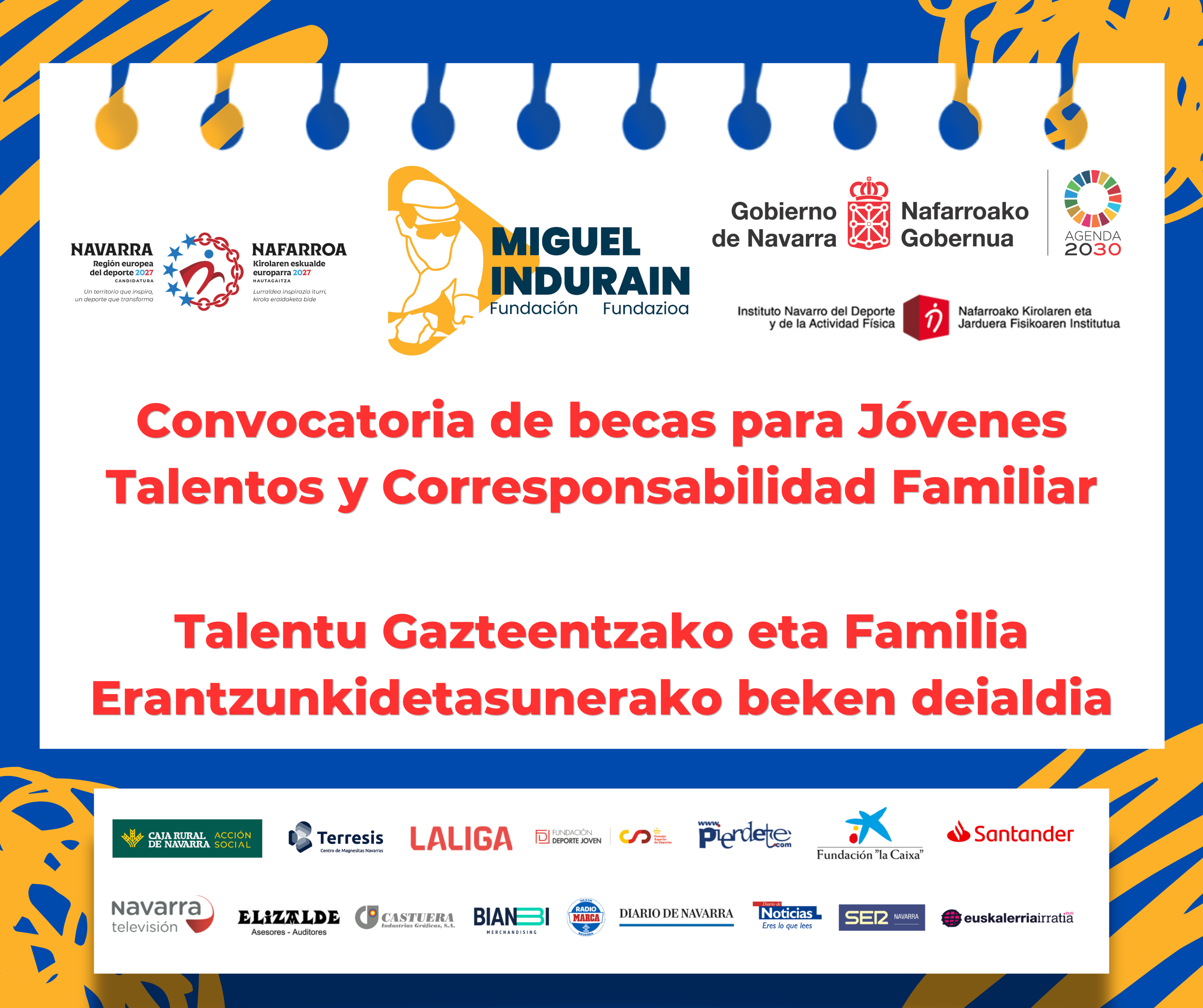 ¡Últimas horas para solicitar las becas de Jóvenes Talentos y Corresponsabilidad Familiar 2026!